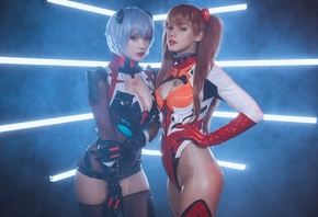 , , , , Asuka Langley Soryu, Ayanami Rei