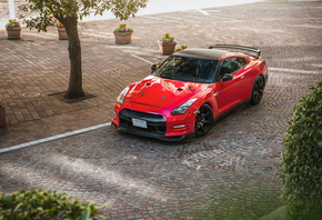 Red, Nissan, Gtr