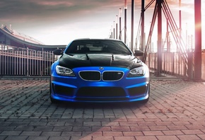 BLUE, BMW, 6 SERIES, CAR