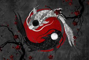Yin Yang, Fish,  