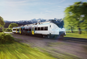 ,    , , Bavaria, hydrogen train, Germany, Siemens, Augsburg - Fussen