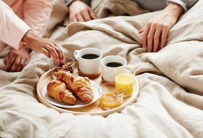 breakfast, , IKEA, breakfast in bed,   , croissants, , coffee, 