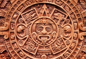   , , ,    , Aztec calendar stone, Mexico City, National Museum of Anthropology and History