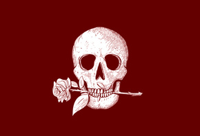Beauty Blues, rose, scary, scull