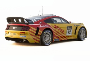 DHL Mustang Rally Car, livery editor, Ford