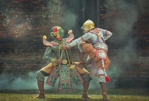 Thailand, Dancing in masked, Art Culture