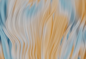 abstract, blue and yellow waves