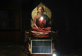 electricity, Myanmar, solar energy, head monk, Nang Mal Khon Phoe Pyar Monastery, Kaw Ku Village