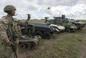 British Army, Future Soldier, un-crewed aerial systems, air defence, logistical support