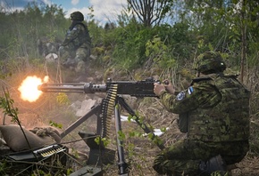 Nato exercise, Estonia-Latvia border, Reservists, 2nd Estonian Infantry Brigade