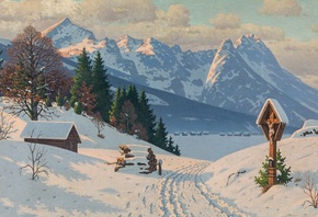 Fritz Muller-Landeck, German, A sunny winters day