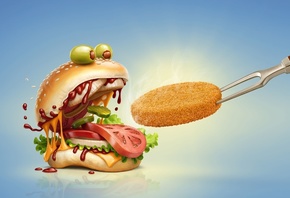 Monster Burger, Fakieh Chicken, Creative Advertising Campaign