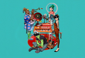 Gorillaz, virtual band, alternative rock, electronic, hip hop