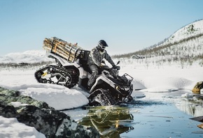 Can-Am, track system for extreme winter conditions, Can-Am Defender