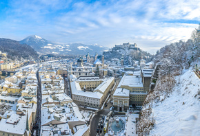 Old Town, Salzburg, Austria, winter