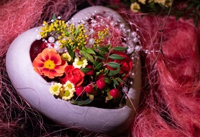 flower decorations, Valentines Day, flowers