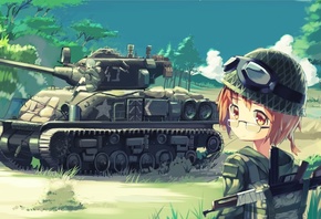 Anime, Tank, Military, War Girls