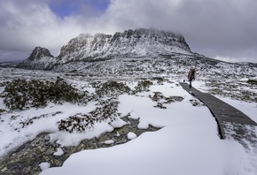 winter, Overland Track, Cradle Mountain-Lake St Clair National Park, Cradle Mountain, Tasmania