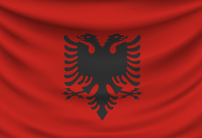 Albania, National Flags, textures