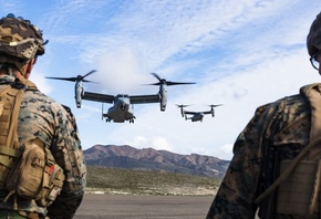 Marine Corps, Bell Boeing V-22 Osprey, multi-mission tiltrotor military aircraft, California