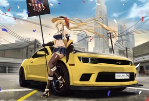 Chevrolet Camaro, racing car, anime