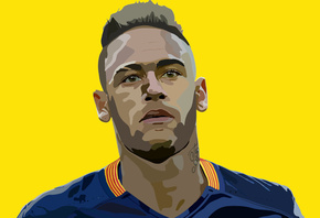 Neymar, art, Neymar da Silva Santos Junior, professional footballer
