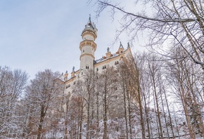 Winter, Neuschwanstein Castle, Southern Bavarian, Germany