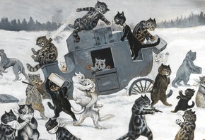Louis William Wain, British, A Highway Robbery