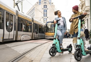 TIER Mobility, e-scooters, Brussels, Belgium