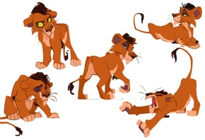 The Lion King, animated musical drama film, art