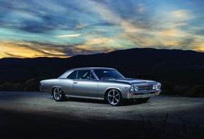 67 Chevrolet Chevelle, Muscle, Classic, GM, Silver