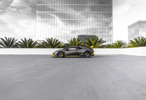 Lamborghini Huracan, black cars, car, italian cars, Lamborghini, two tone car