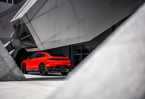 Lamborghini Urus, Lamborghini, red cars, SUV, vehicle, italian cars