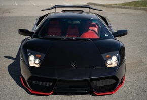 Lamborghini Murcielago, vehicle, Lamborghini, black cars, italian cars