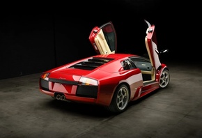 Lamborghini Murcielago, Lamborghini, italian cars, red cars, vehicle