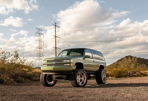 Chevrolet, Tahoe, Custom Wheels, Green, GM