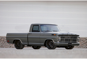 1968 Ford F100, truck, classic, gray