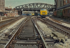 Terence Cuneo, Track, Paddington, English painter