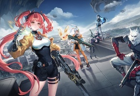 anime style hero tactical shooter game, Fate Trigger The Novita, video game