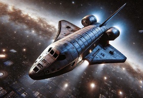 spaceship, interstellar travel, futuristic spacecraft, deep space explorati ...