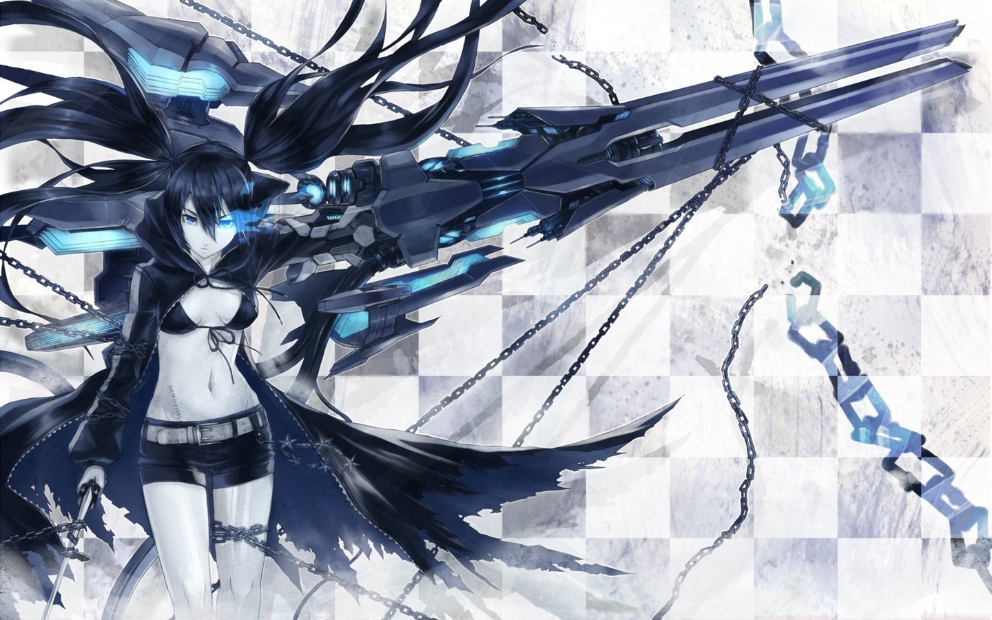 , , , , black rock shooter, , 