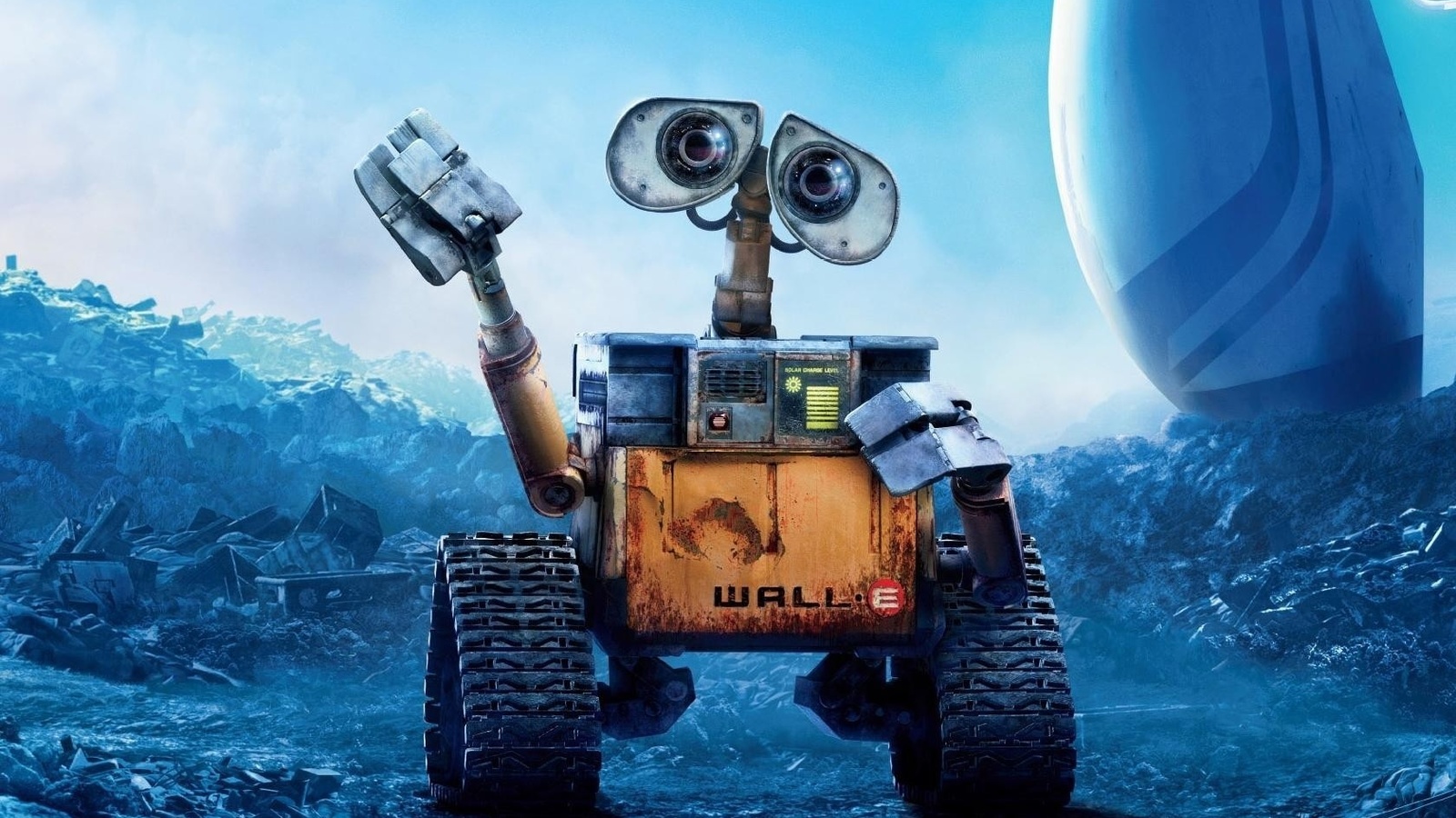 Картинки валли, пиксар, wall-e, анимационный мультик, робот - обои  1600x900, картинка №6694