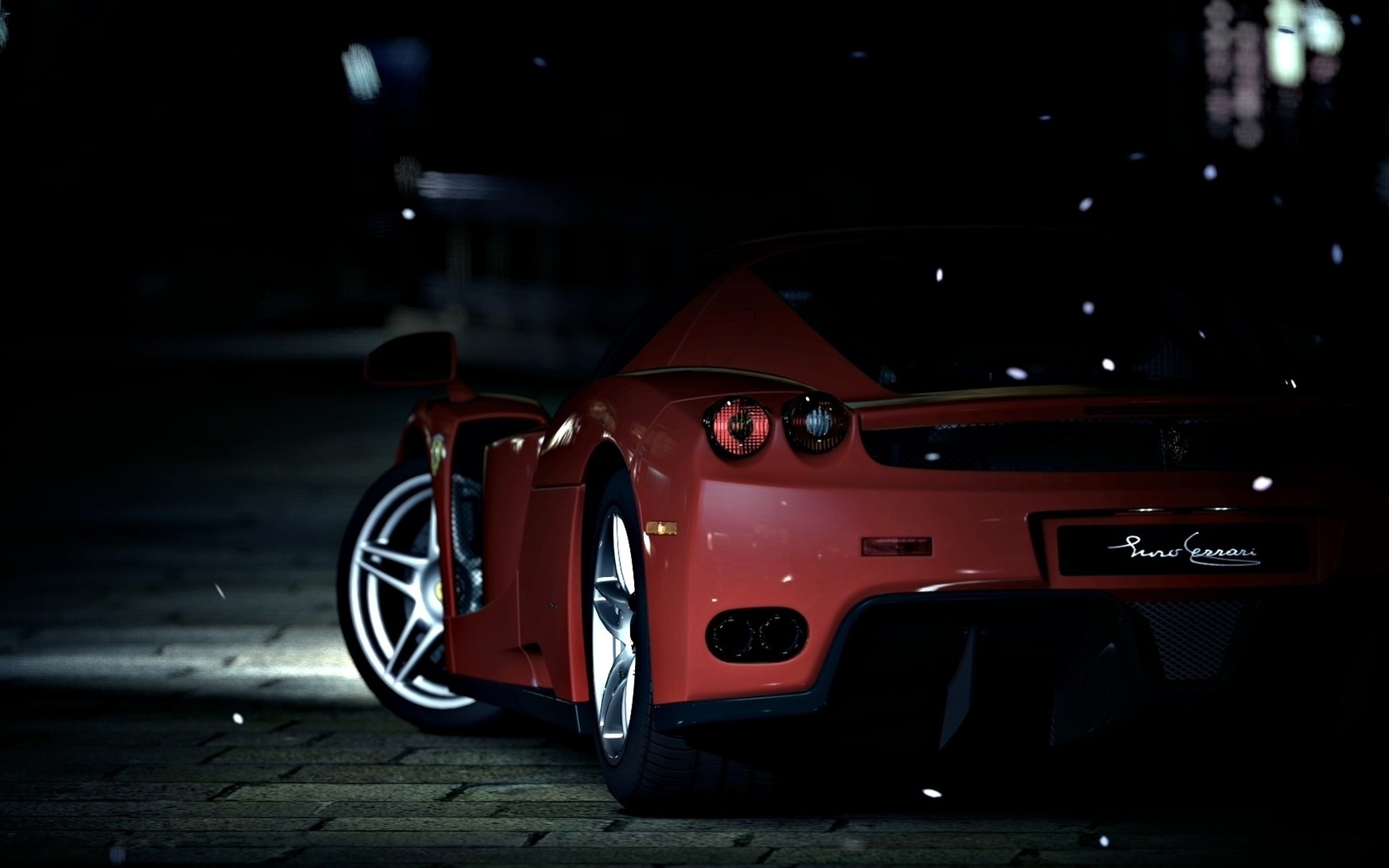 Картинки gran turismo 5, ferrari, машина, красное авто, ближний свет - обои  1680x1050, картинка №6318