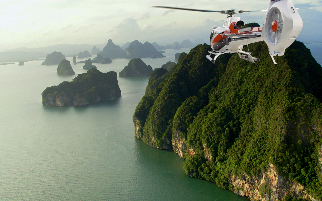 Helicopter, thailand, phuket