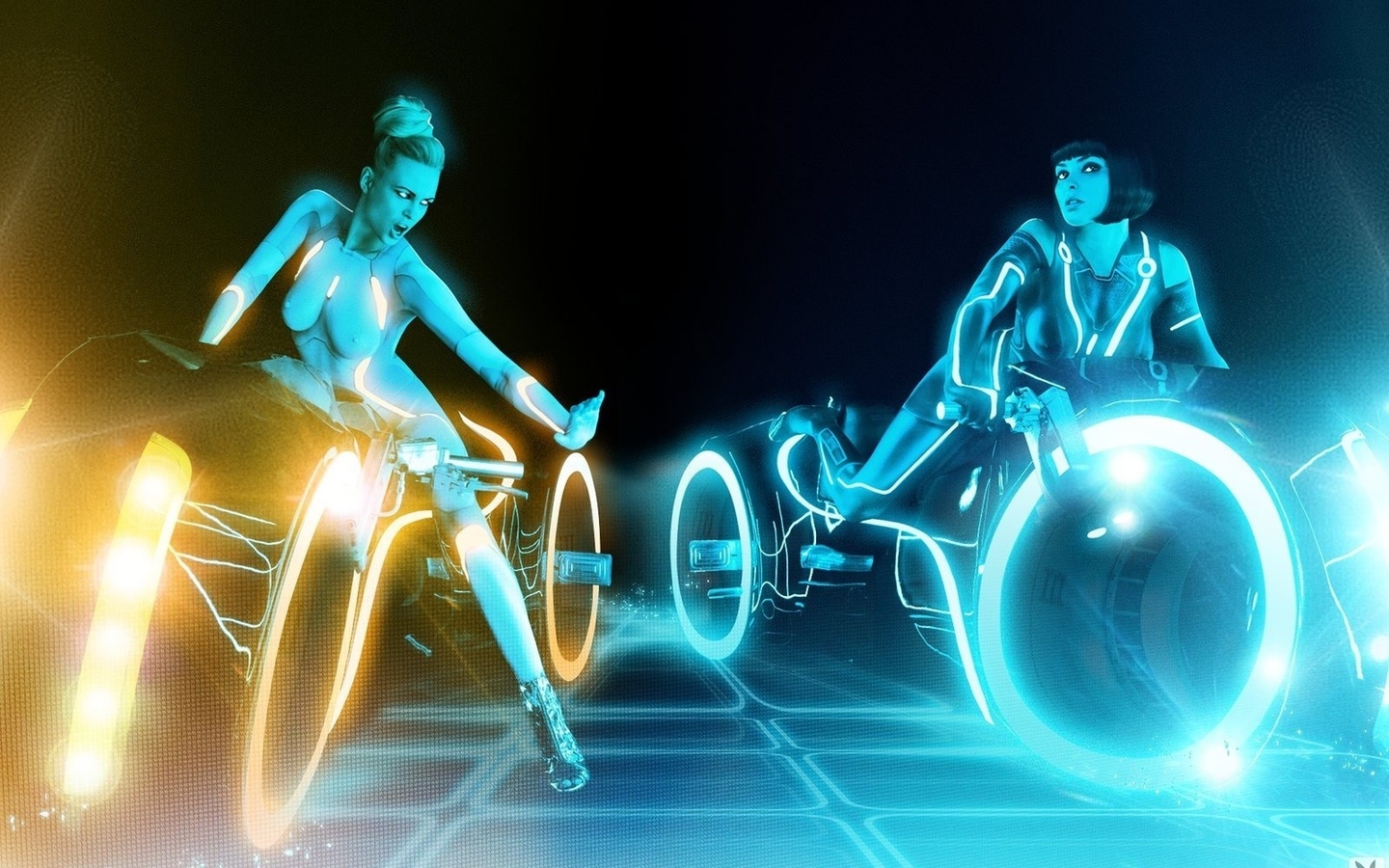 Tron, girls, playboy