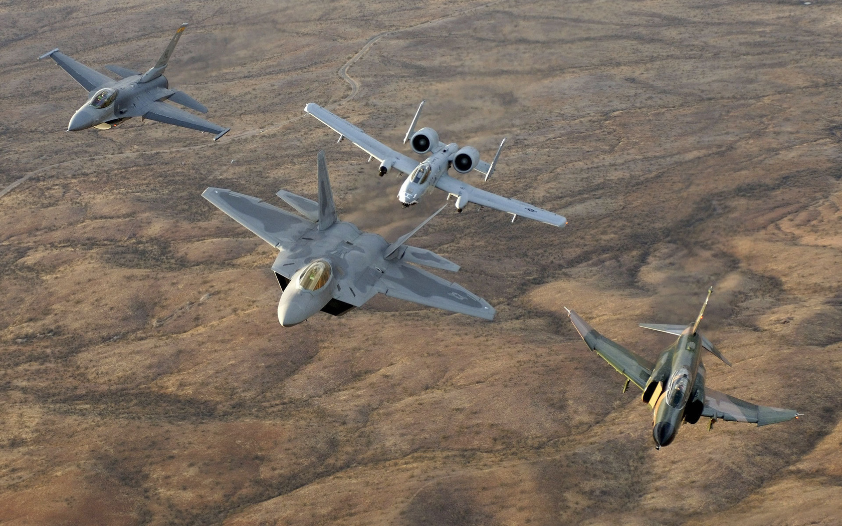 f-4, phantom, a-10, f-22, raptor, f-16