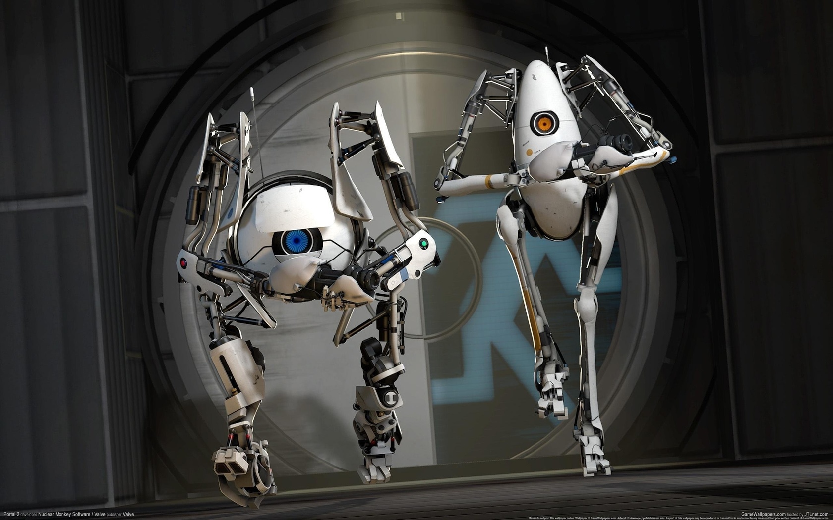 Portal 2, valve, robots, , cg wallpapers