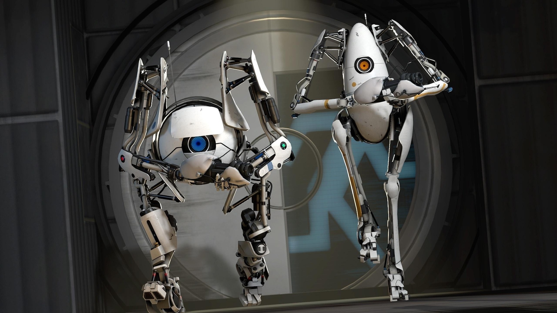 Portal 2, valve, robots, , cg wallpapers