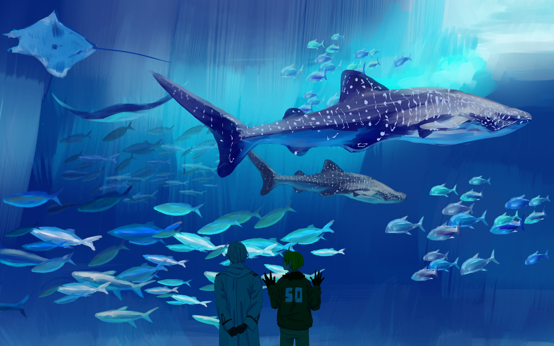 , oceanarium, Axis powers hetalia, ,    