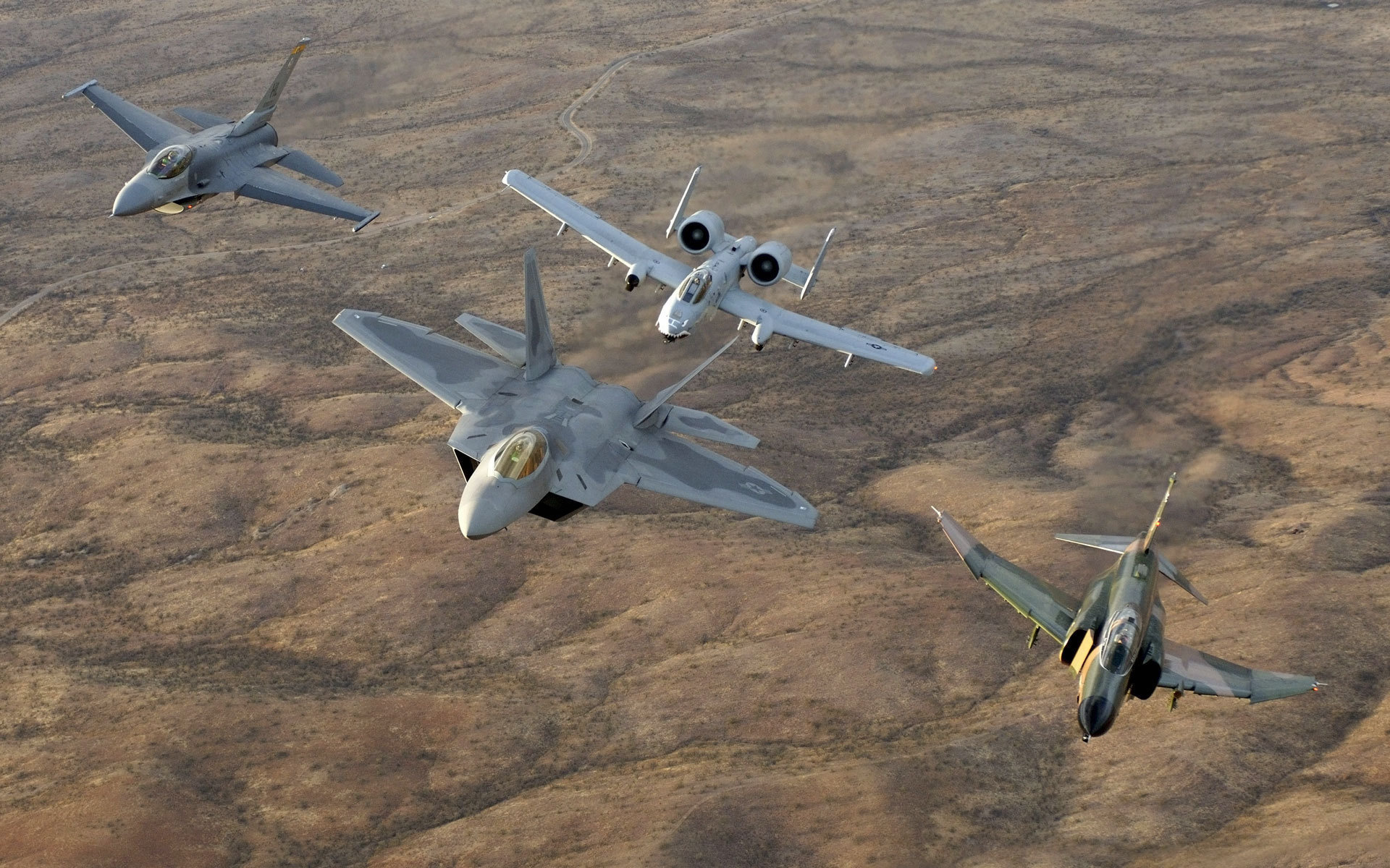 f-4, phantom, a-10, f-22, raptor, f-16